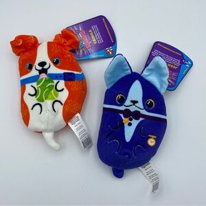 Dogs Vs Squirls Mini Plush Bean Bag Dogs Camila 14 Jean Claude 6 Squirrels Pups